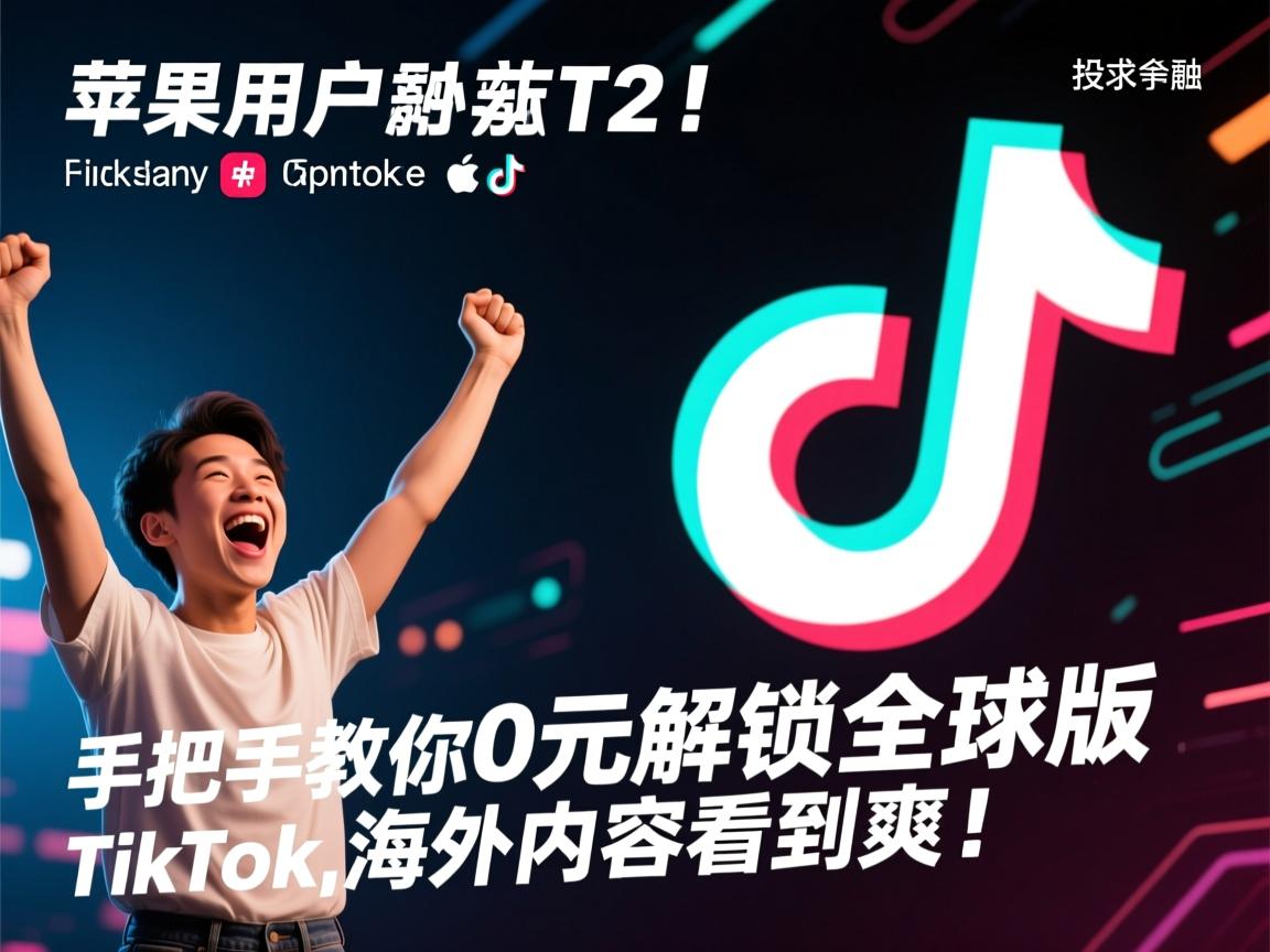 苹果用户狂喜!手把手教你0元解锁全球版TikTok,海外内容看到爽!