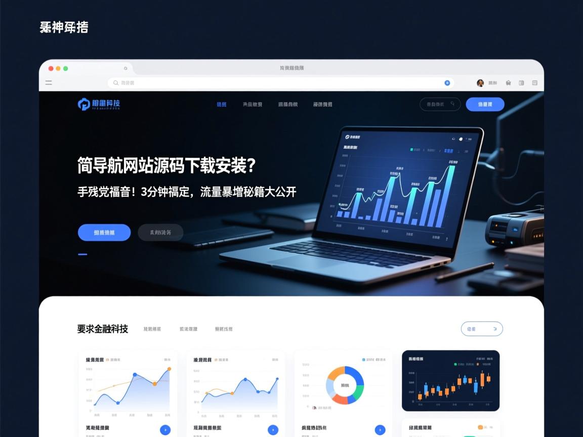 简单导航网站源码下载安装?手残党福音!3分钟搞定,流量暴增秘籍大公开