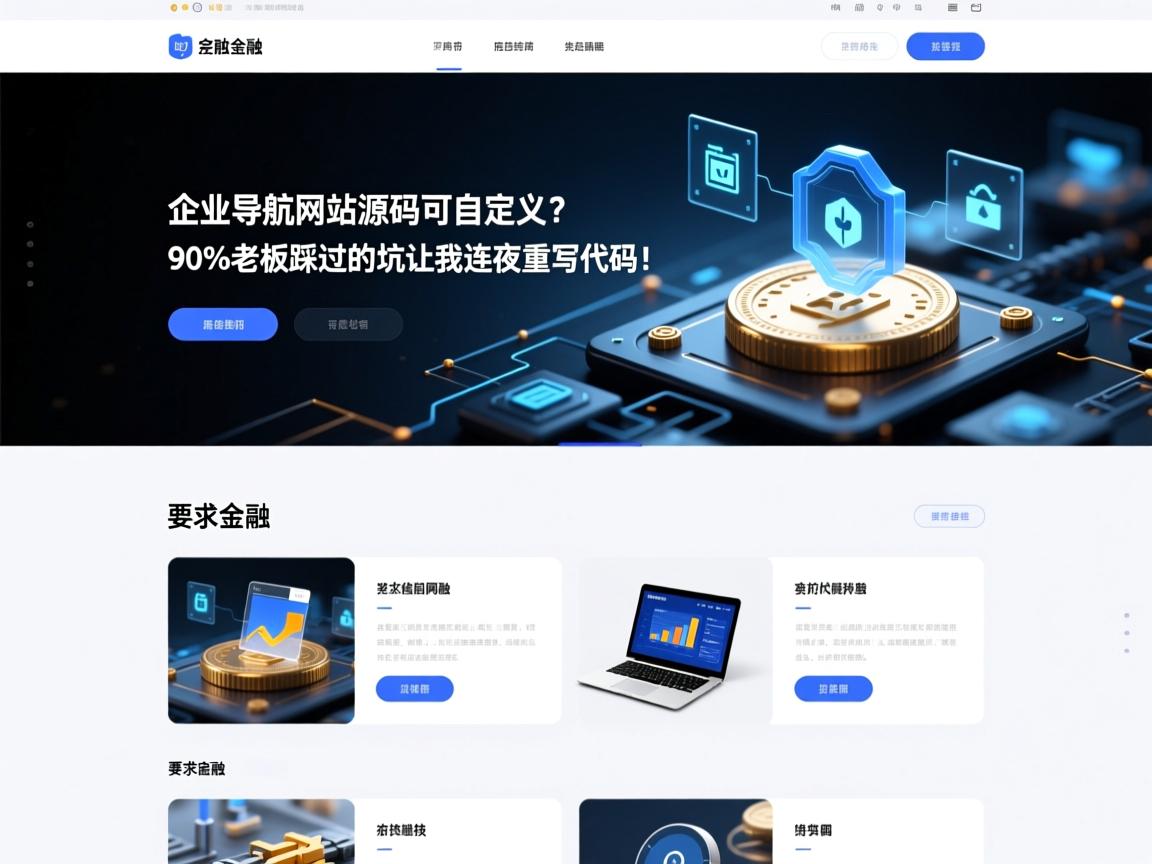 企业导航网站源码可自定义?90%老板踩过的坑让我连夜重写代码!