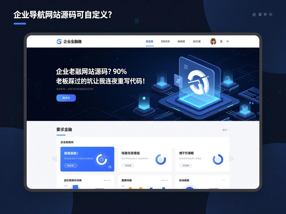 企业导航网站源码可自定义?90%老板踩过的坑让我连夜重写代码!