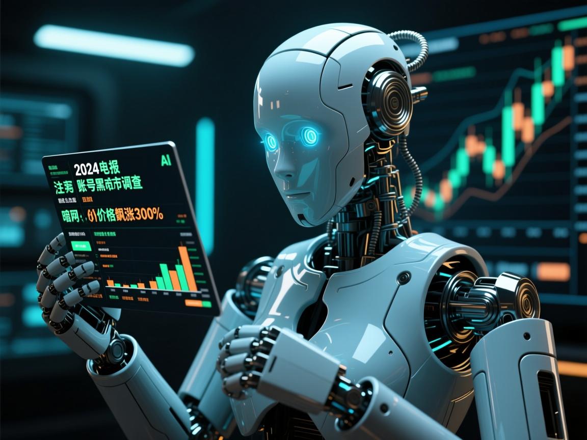 2024电报账号黑市调查,AI机器人竟成注册主力,暗网价格飙涨300%
