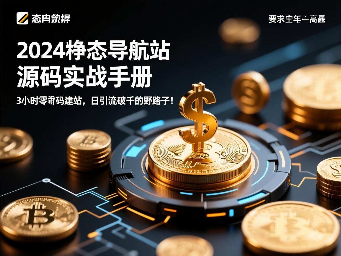 2024静态导航站源码实战手册,3小时零代码建站,日引流破千的野路子!