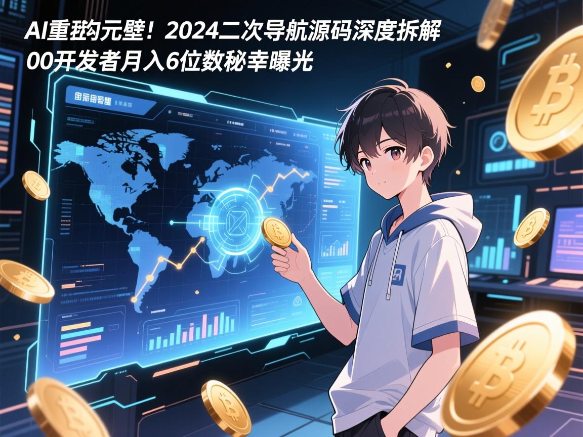 AI重构次元壁！2024二次元导航源码深度拆解，00后开发者月入6位数秘辛曝光