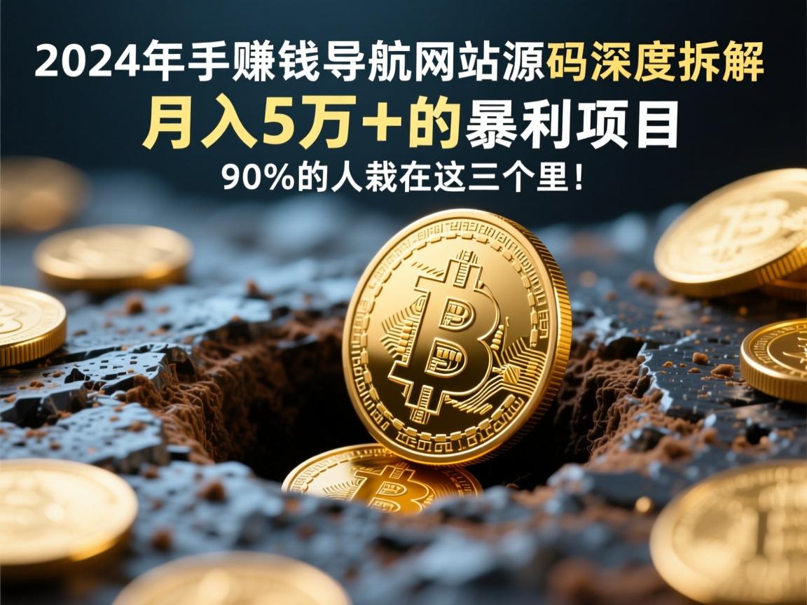 2024年手赚导航网站源码深度拆解,月入5万+的暴利项目,90%的人栽在这三个坑里!