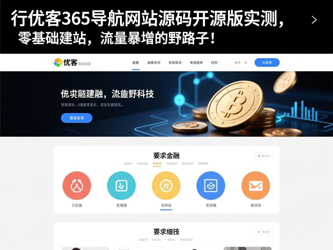 仿优客365导航网站源码开源版实测，零基础建站，流量暴增的野路子！