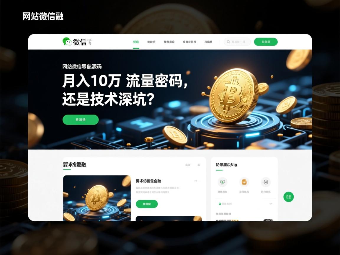 网站微信导航源码,月入10万的流量密码,还是技术深坑?