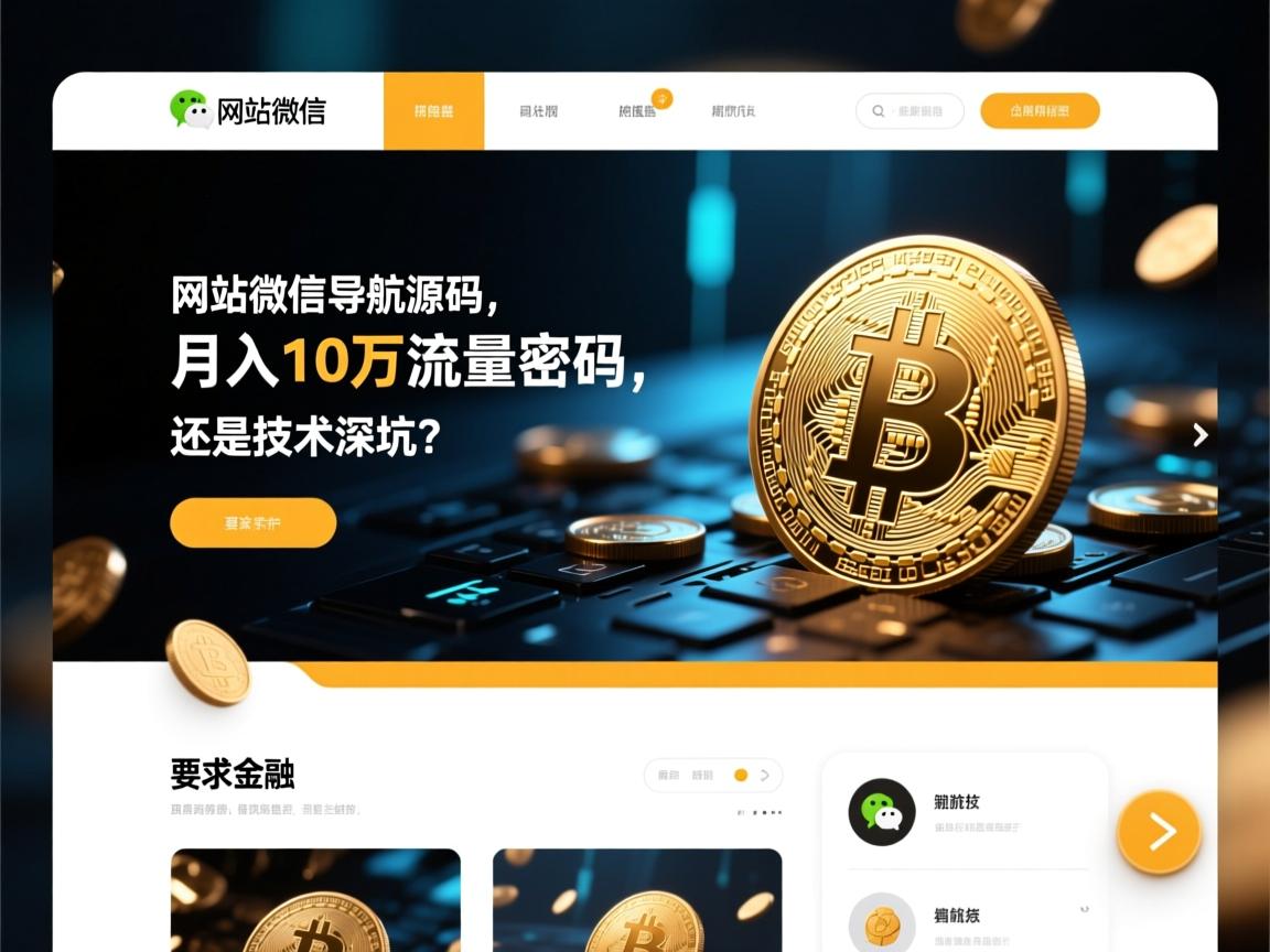 网站微信导航源码,月入10万的流量密码,还是技术深坑?