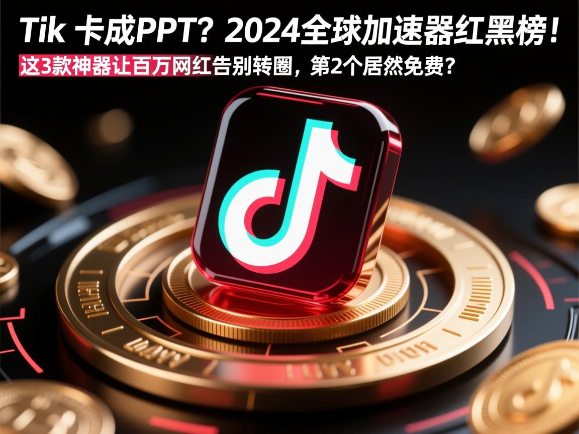 TikTok卡成PPT？2024全球加速器红黑榜！这3款神器让百万网红告别转圈，第2个居然免费？