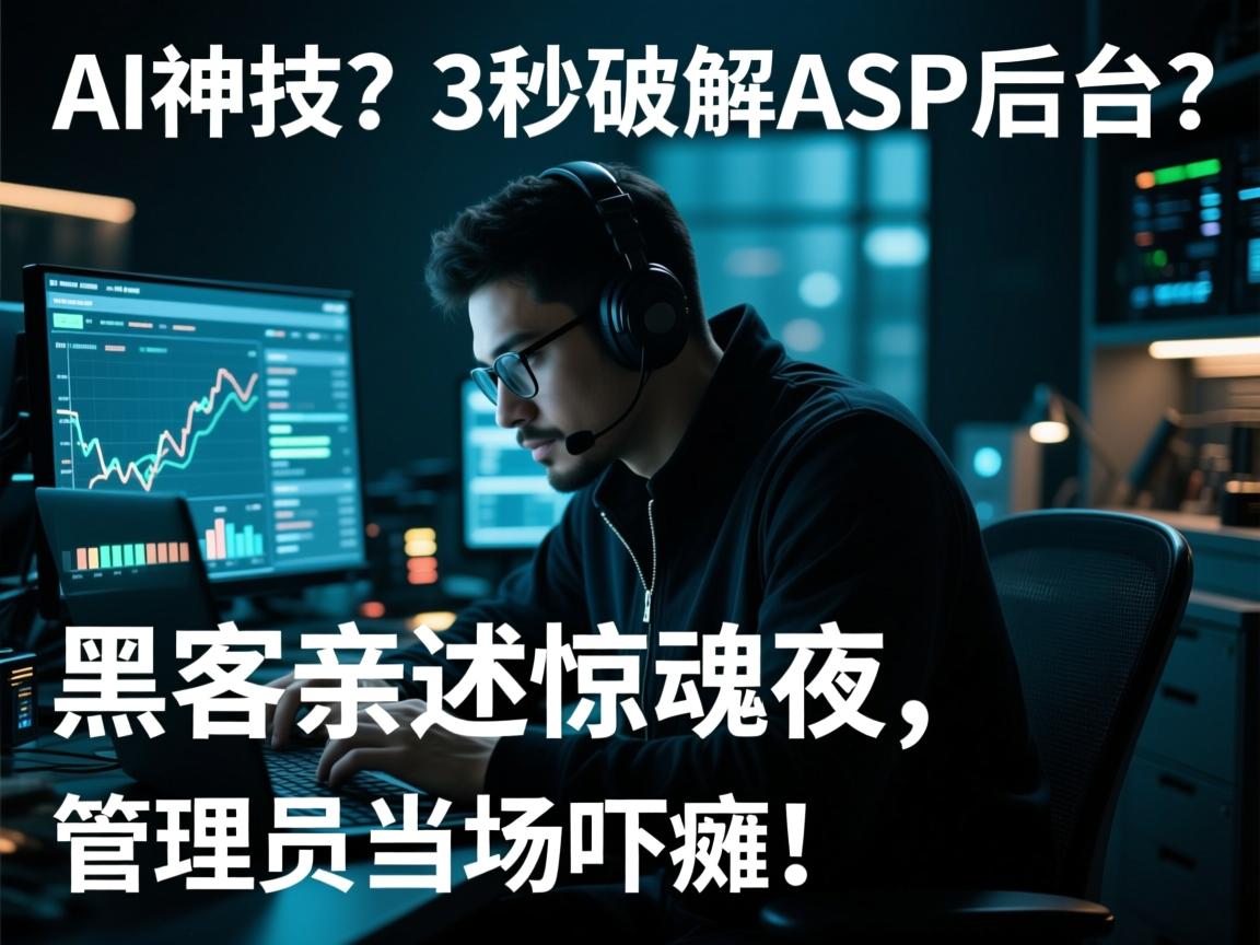 AI神技!3秒破解ASP后台?黑客亲述惊魂夜,管理员当场吓瘫!