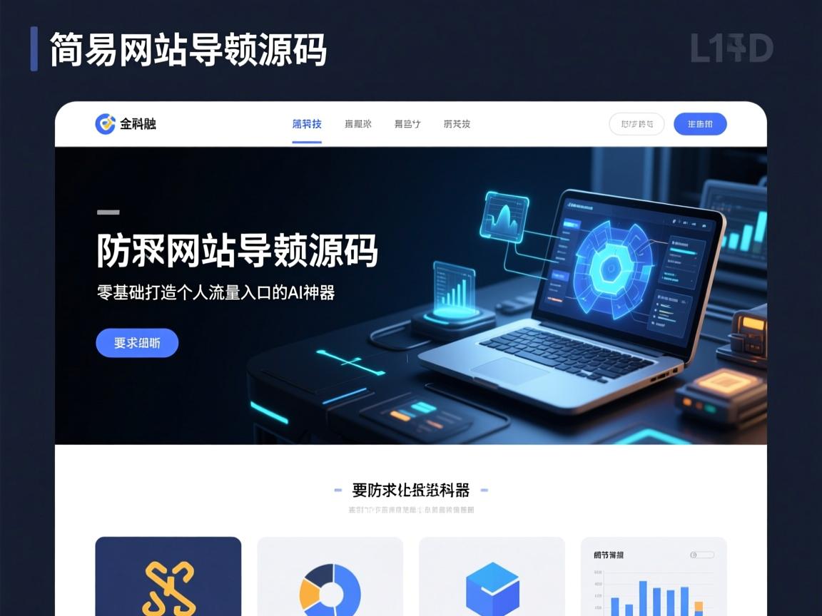 简易网站导航源码,零基础打造个人流量入口的AI神器