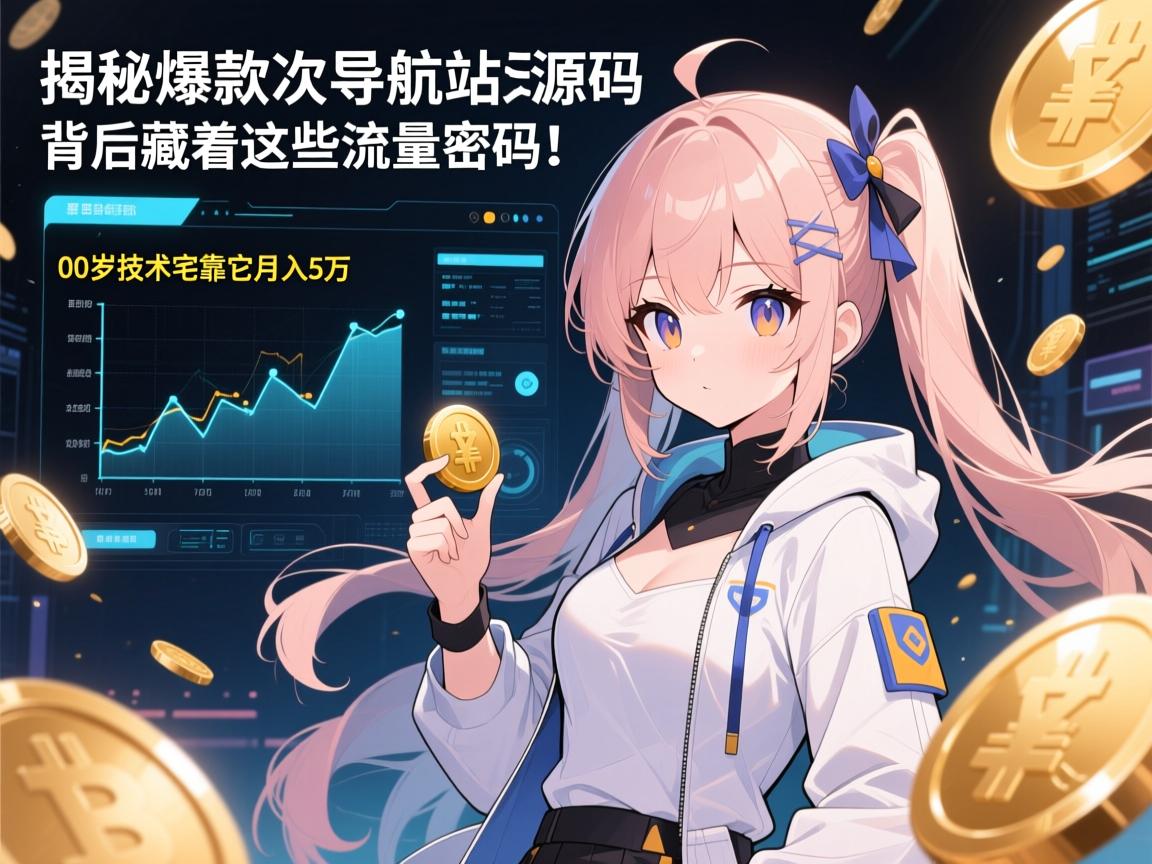 揭秘爆款二次元导航站源码,00后技术宅靠它月入5万,背后藏着这些流量密码!