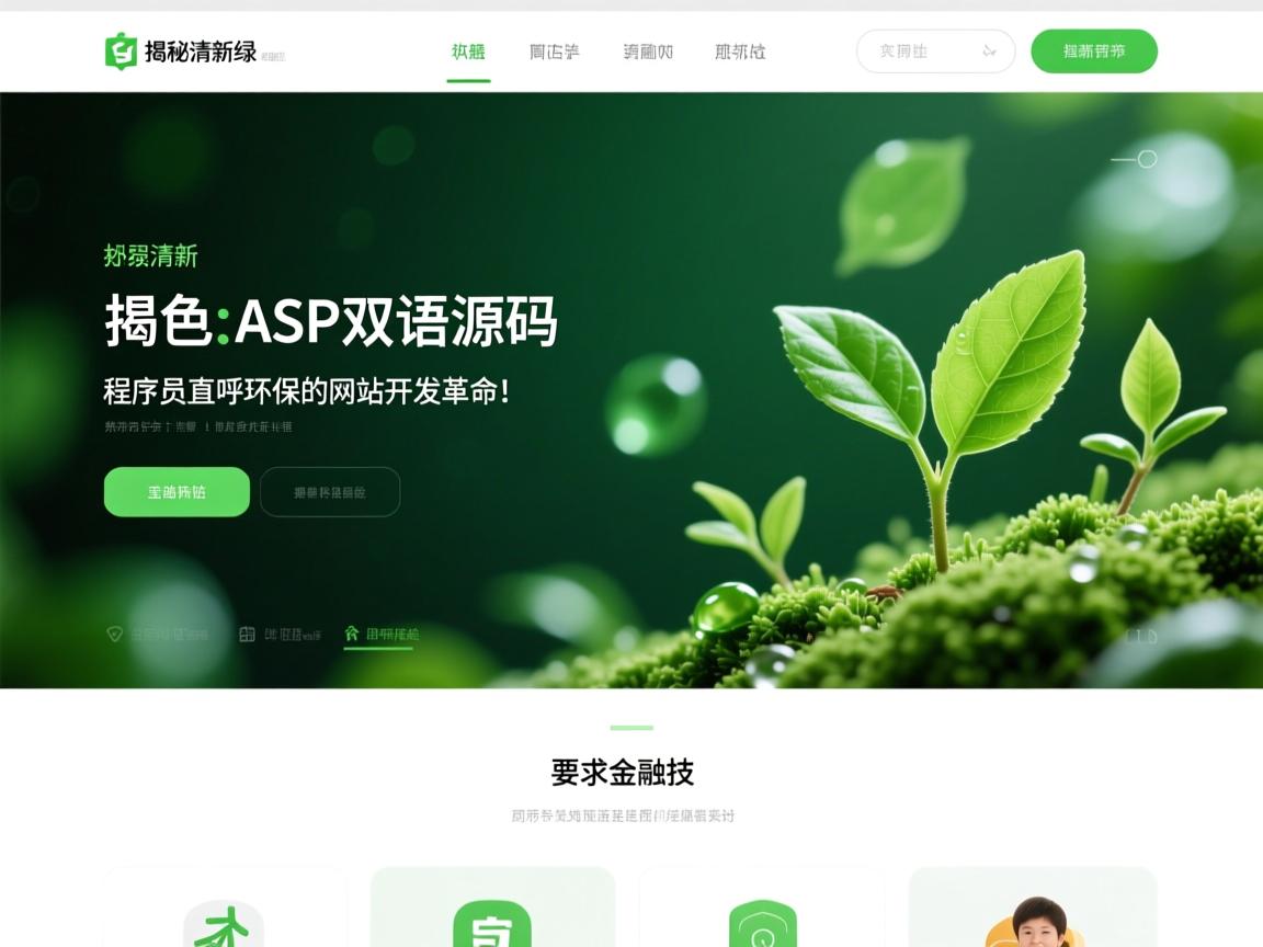 揭秘清新绿ASP双语源码,程序员直呼环保的网站开发革命!