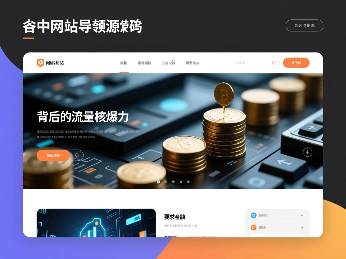 简约网站导航源码,极简设计背后的流量核爆力