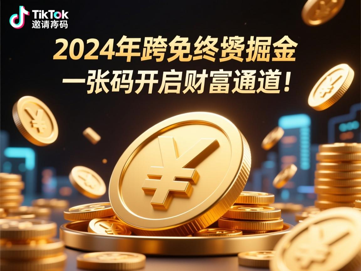 TikTok邀请码免费领取终极指南,2024年跨境掘金,一张码开启财富通道!