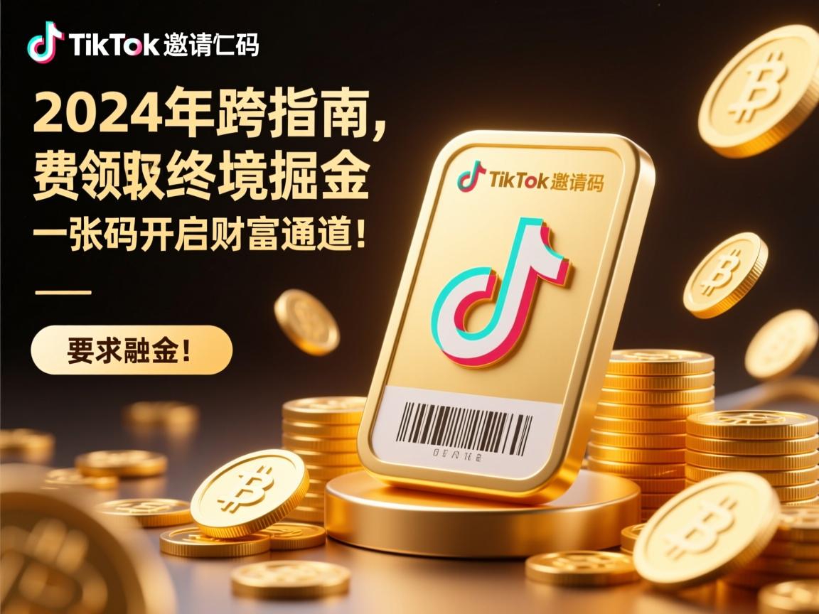 TikTok邀请码免费领取终极指南,2024年跨境掘金,一张码开启财富通道!