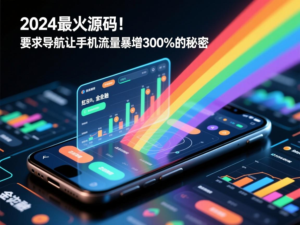 2024最火源码！彩虹导航让手机流量暴增300%的秘密