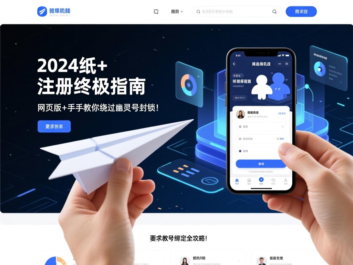 2024纸飞机注册终极指南,网页版+手机号绑定全攻略,手把手教你绕过幽灵号封锁!
