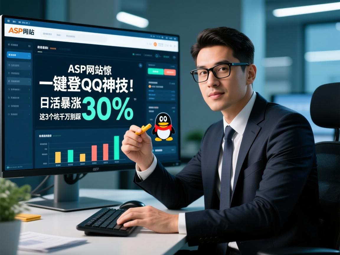 ASP网站惊现一键登QQ神技!日活暴涨300%的运营总监亲述,这3个坑千万别踩