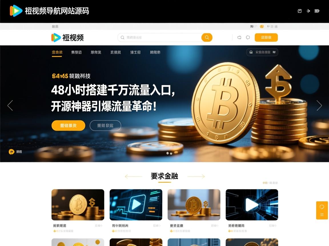 短视频导航网站源码，48小时搭建千万流量入口，开源神器引爆流量革命！