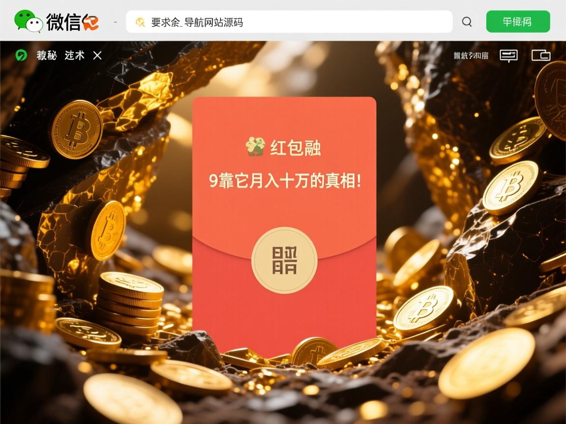 微信红包导航网站源码,隐秘金矿还是技术陷阱?90后靠它月入十万的真相!