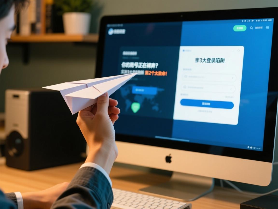 电脑玩纸飞机，你的账号正在裸奔？实测3大登录陷阱，第2个太致命！