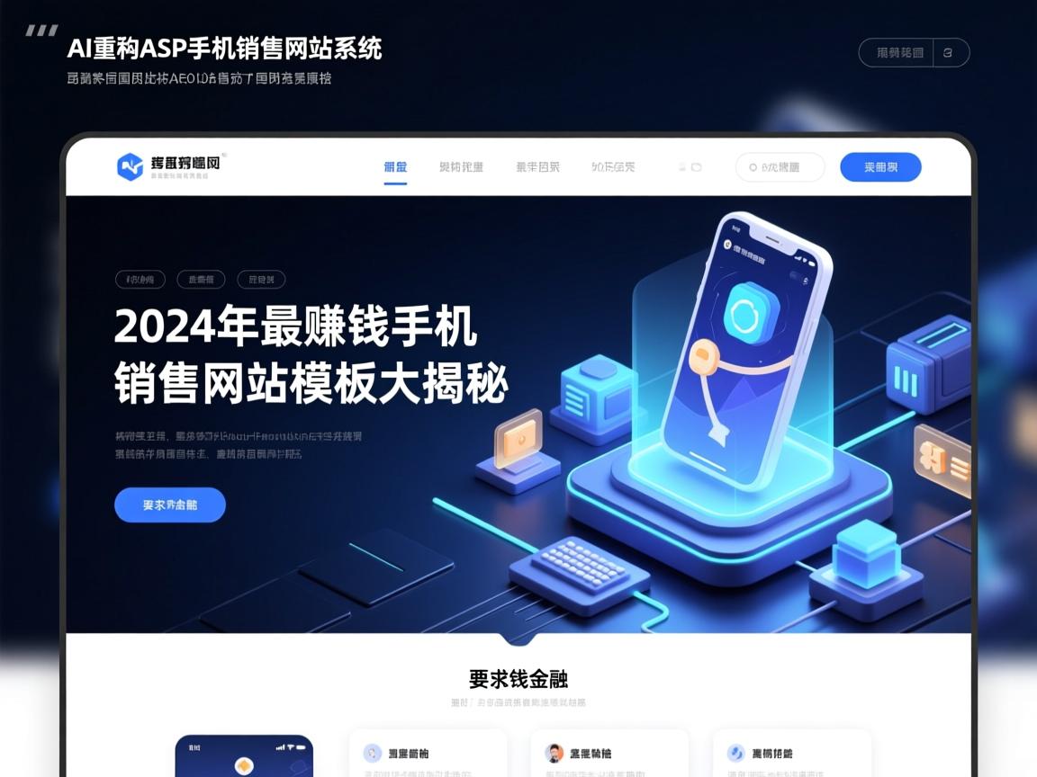 AI重构ASP手机销售网站系统,2024年最赚钱的手机销售网站模板大揭秘