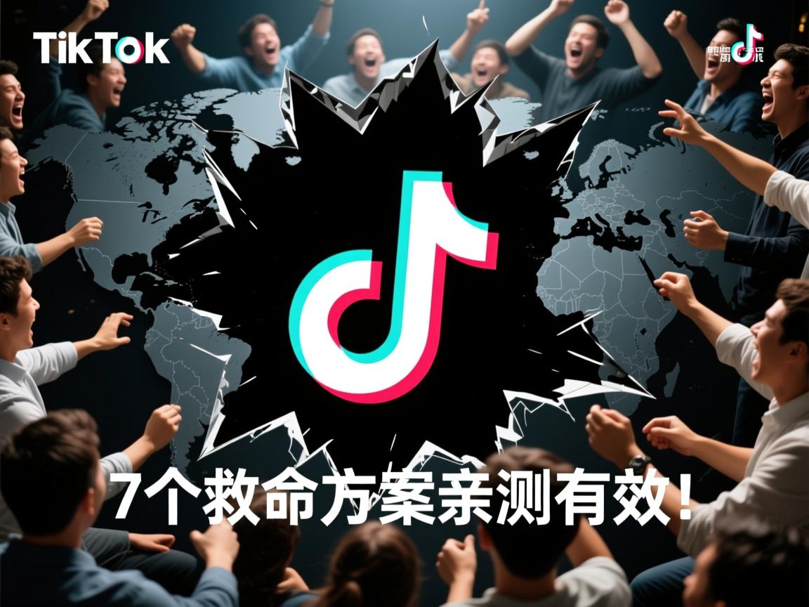 TikTok突陷死亡黑屏!全球用户集体抓狂,这7个救命方案亲测有效