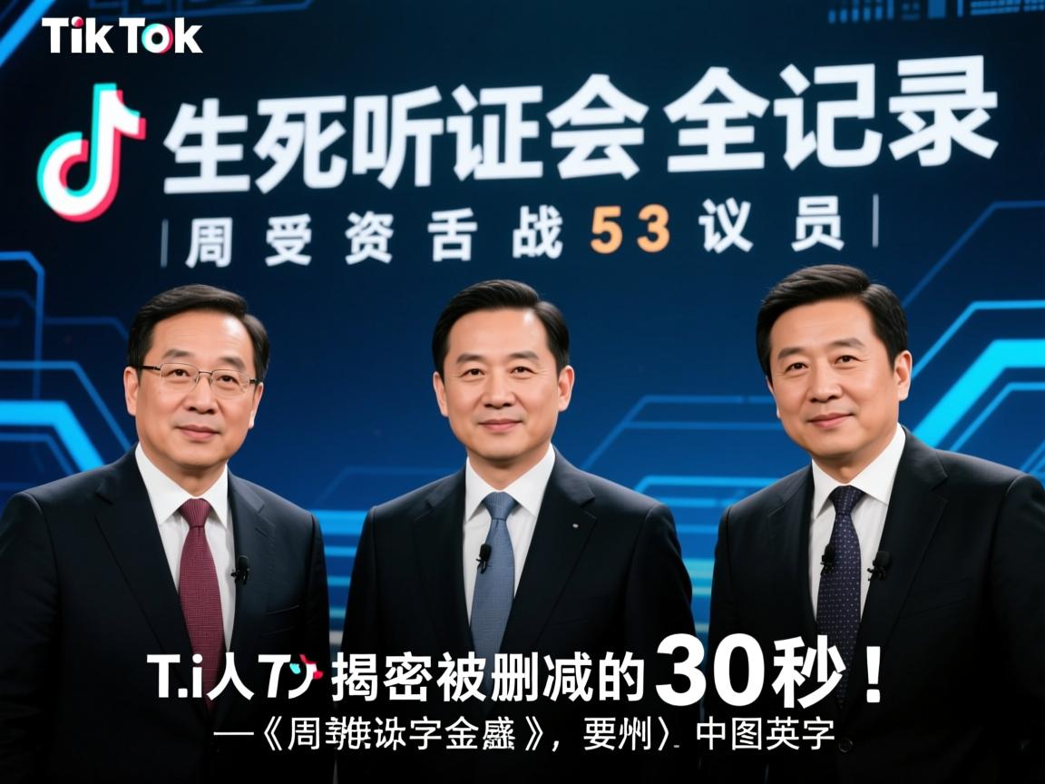 TikTok生死听证会全记录,周受资舌战53议员,中英字幕揭密被删减的30秒!