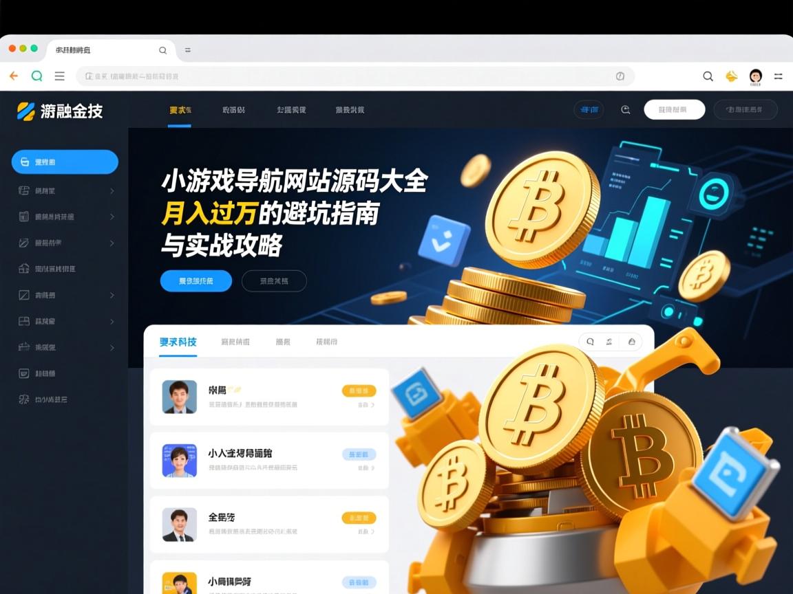 小游戏导航网站源码大全，月入过万的避坑指南与实战攻略