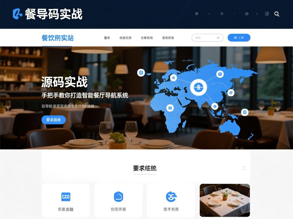 餐饮导航网站源码实战,手把手教你打造智能餐厅导航系统