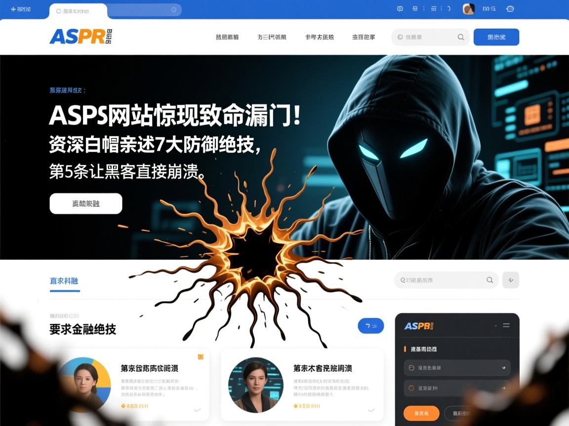 ASPX网站惊现致命漏洞!资深白帽亲述7大防御绝技,第5条让黑客直接崩溃