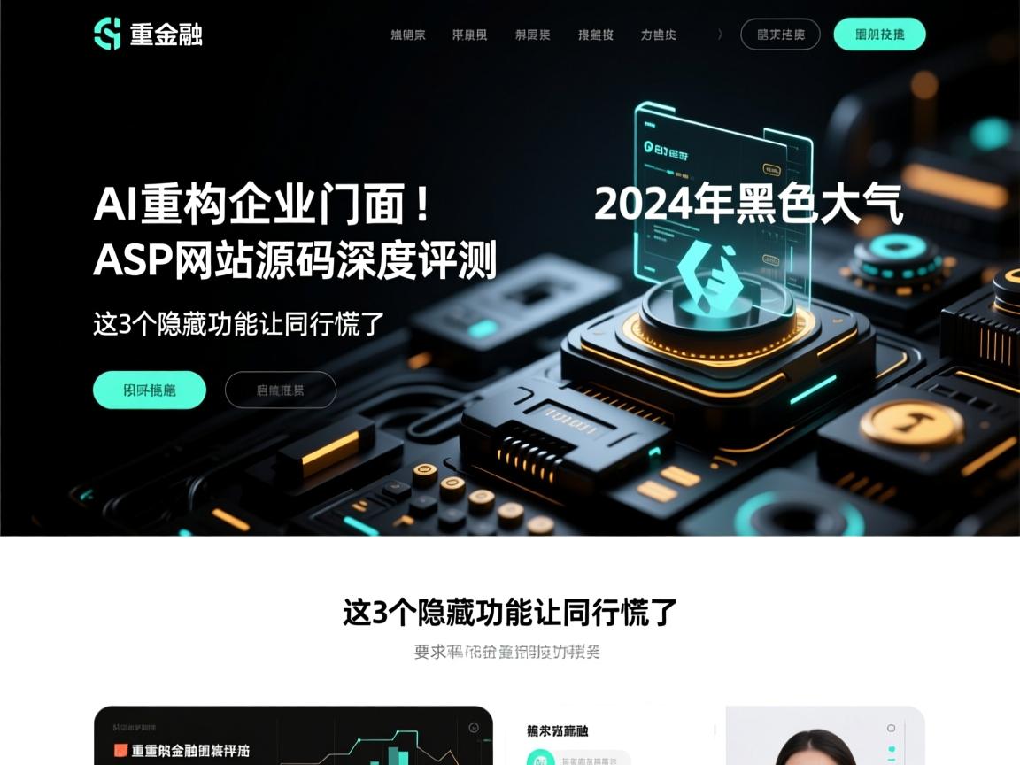 AI重构企业门面!2024年黑色大气ASP网站源码深度评测,这3个隐藏功能让同行慌了