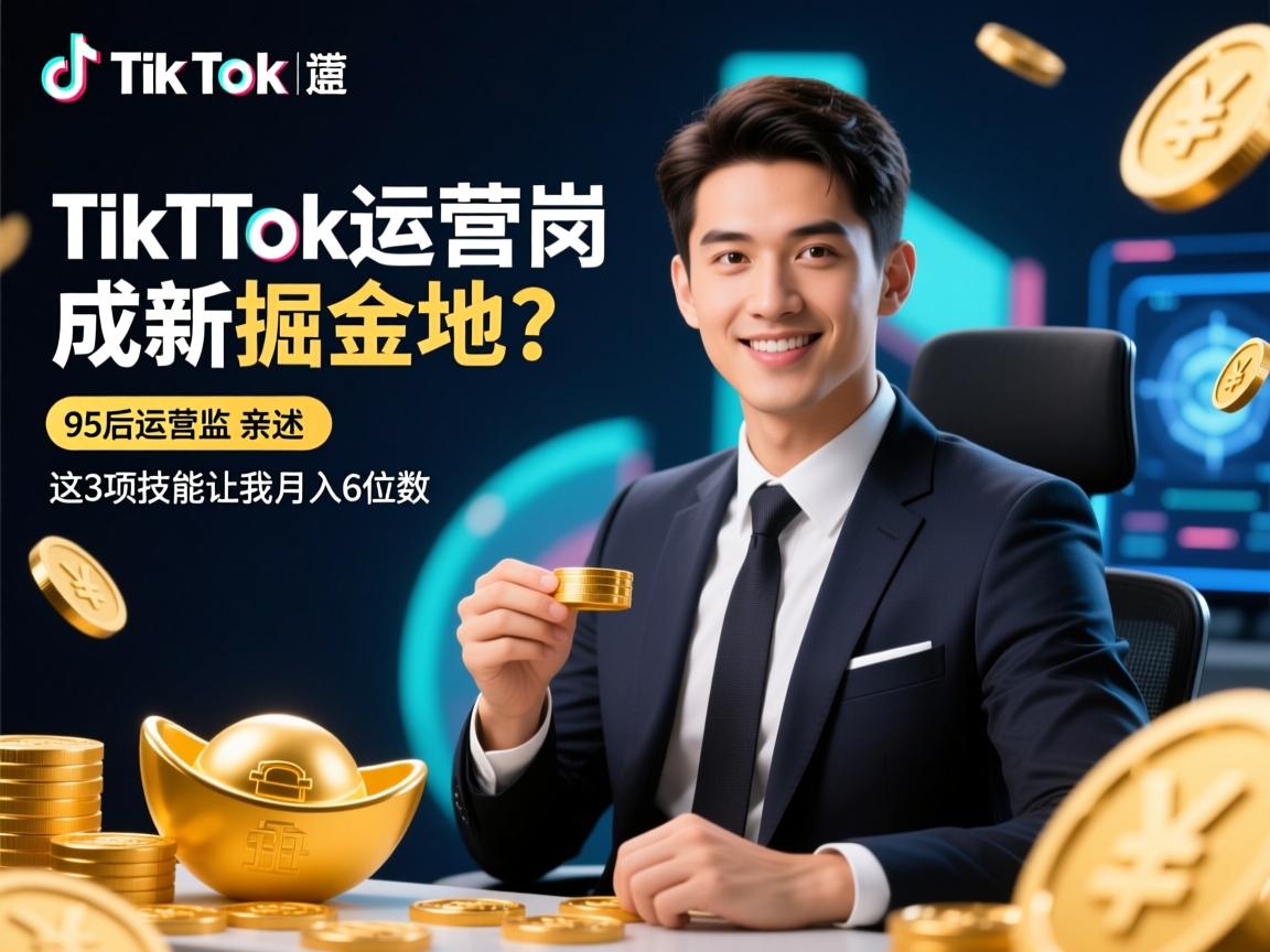 TikTok运营岗成新掘金地?95后运营总监亲述,这3项技能让我月入6位数