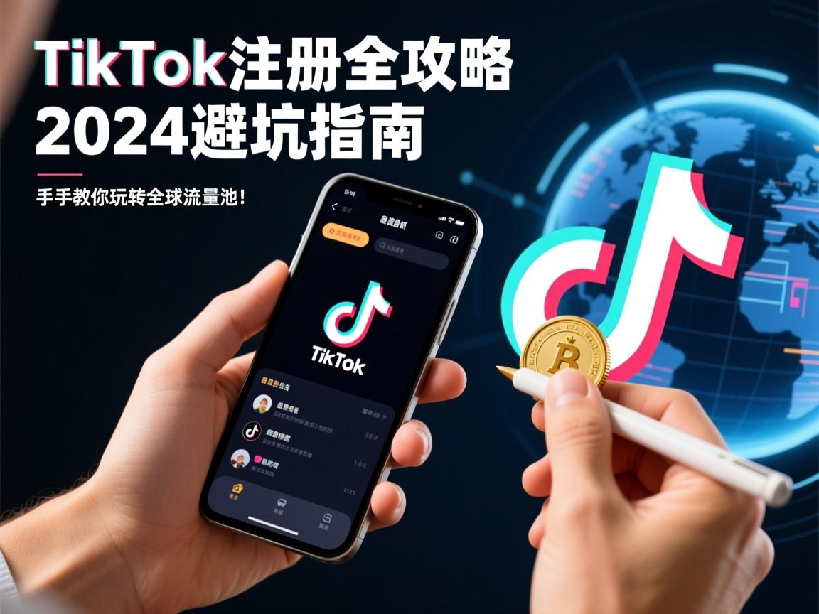 TikTok注册全攻略,2024避坑指南,手把手教你玩转全球流量池!