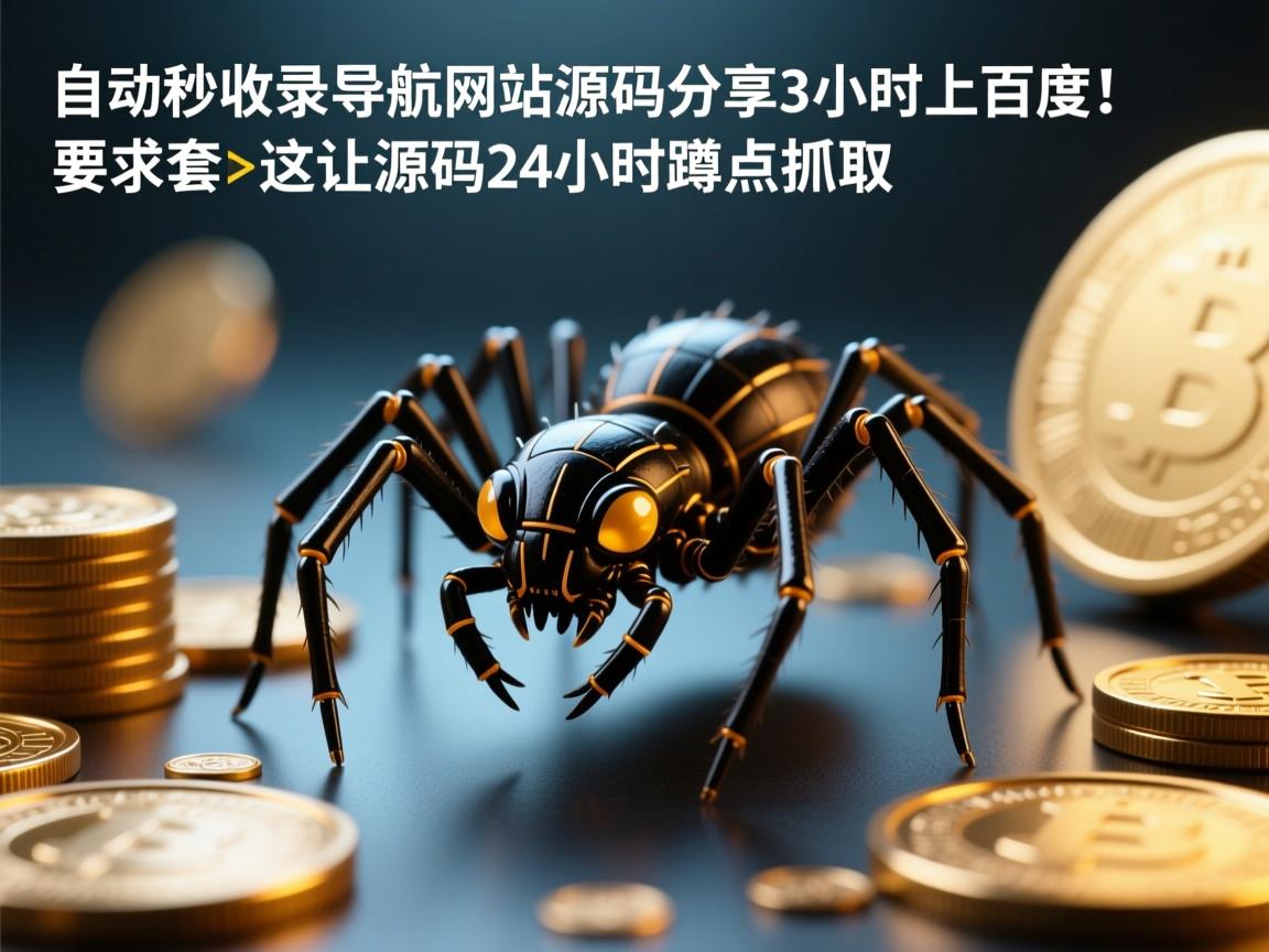 自动秒收录导航网站源码分享，3小时上百度！这套源码让蜘蛛24小时蹲点抓取