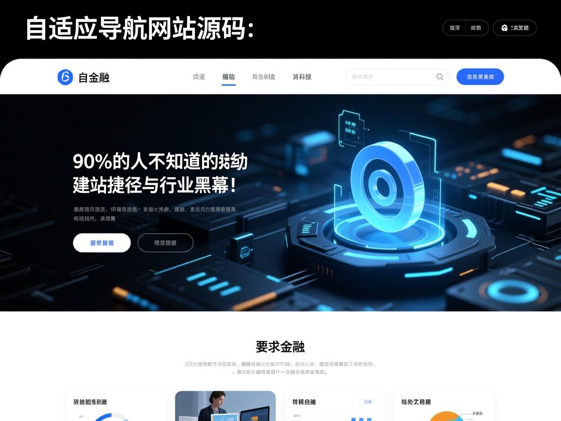 自适应导航网站源码，90%的人不知道的建站捷径与行业黑幕！