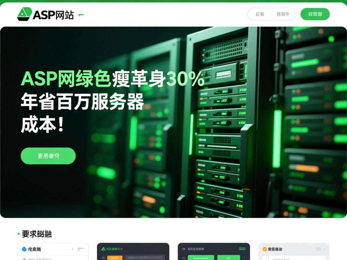 ASP网站绿色革命,代码瘦身30%年省百万服务器成本!