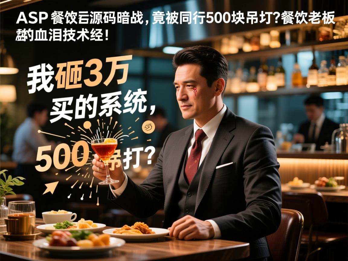 ASP订餐源码暗战,我砸3万买的系统,竟被同行500块吊打?餐饮老板的血泪技术经!