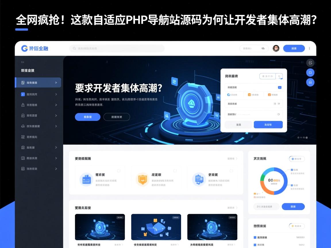 全网疯抢!这款自适应PHP导航站源码为何让开发者集体高潮?