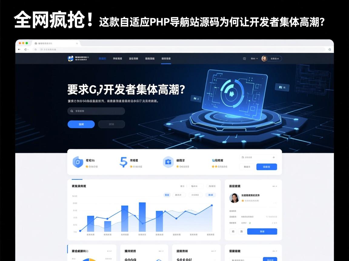 全网疯抢!这款自适应PHP导航站源码为何让开发者集体高潮?