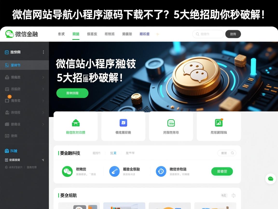 微信网站导航小程序源码下载不了?5大绝招助你秒破解!
