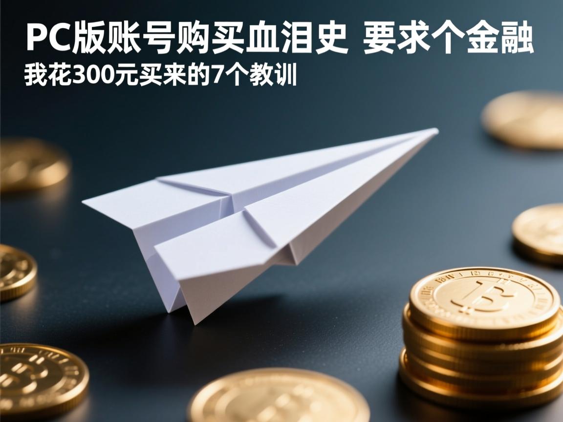 纸飞机PC版账号购买血泪史，我花300元买来的7个教训