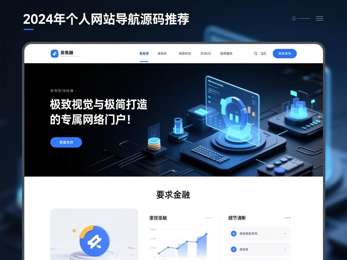 2024年个人网站导航源码推荐,极致视觉与极简操作,打造你的专属网络门户!