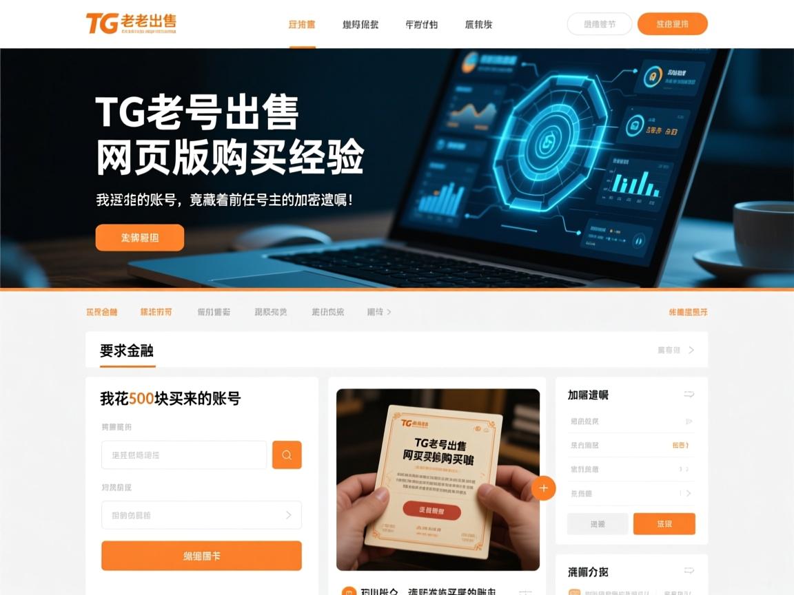 TG老号出售网页版购买经验，我花500块买来的账号，竟藏着前任号主的加密遗嘱！