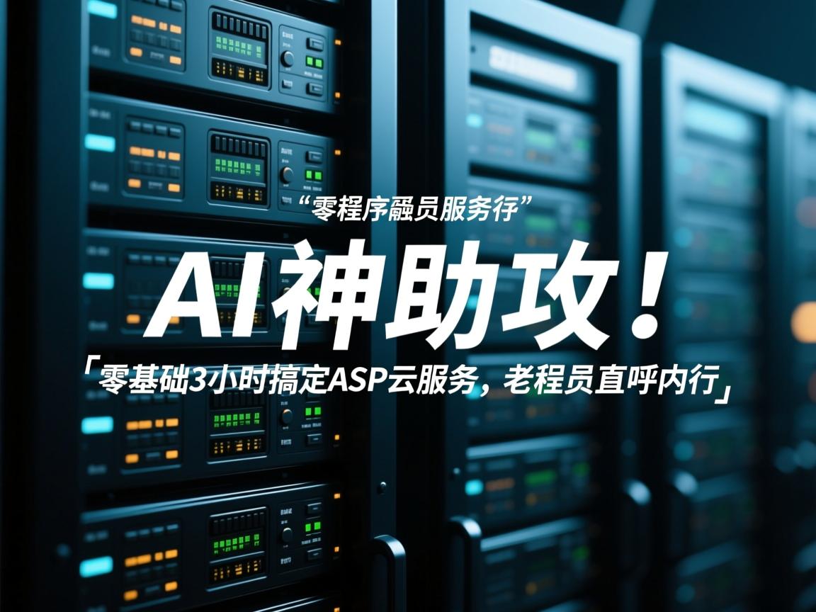 AI神助攻!零基础3小时搞定ASP云服务器,老程序员直呼内行