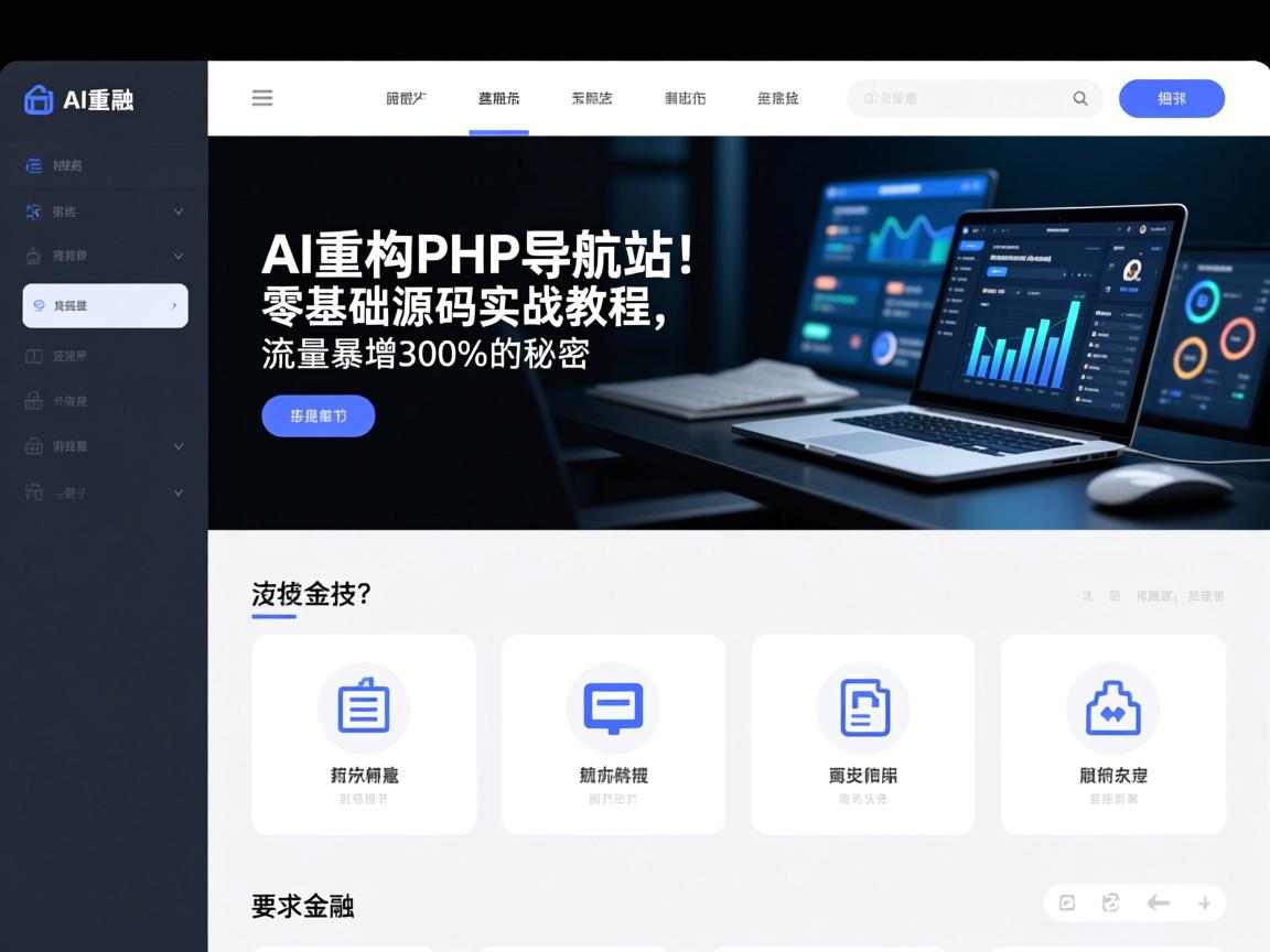 AI重构PHP导航站！零基础源码实战教程，流量暴增300%的秘密