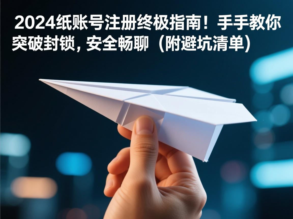 2024纸飞机账号注册终极指南!手把手教你突破封锁,安全畅聊(附避坑清单)