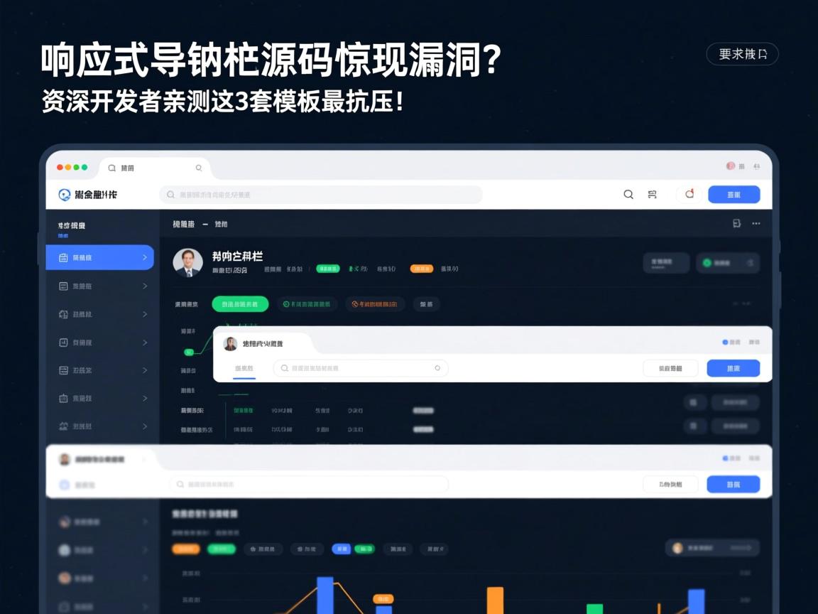 响应式导航栏源码惊现漏洞?资深开发者亲测这3套模板最抗压!