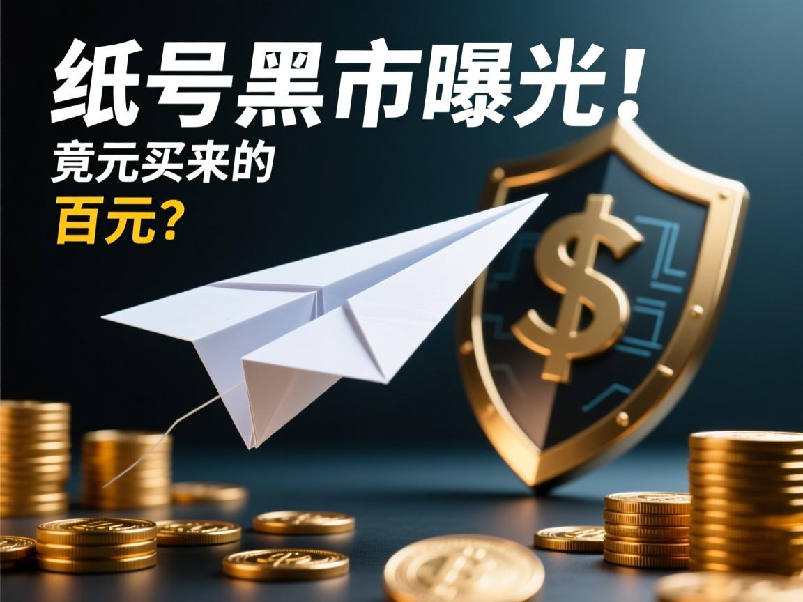纸飞机账号黑市曝光!百元买来的隐私盾牌,竟是法律雷区?