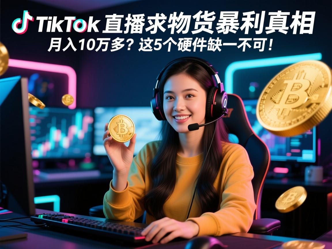 TikTok直播带货暴利真相，月入10万刀？这5个硬件缺一不可！